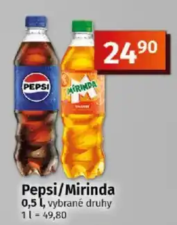 COOP TIP Pepsi/Mirinda nabídka