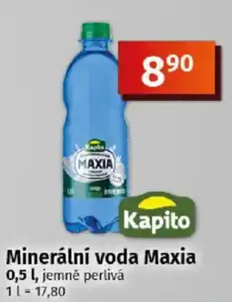COOP TIP Kapito Minerální voda Maxia nabídka