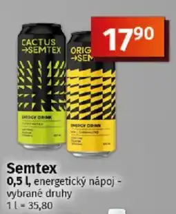 COOP TIP Semtex energetický nápoj nabídka