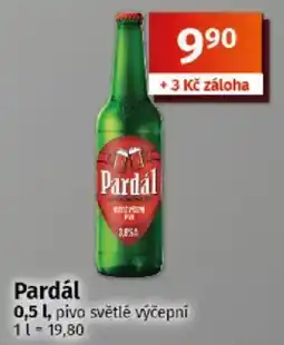 COOP TIP Pardál pivo světle výčepní nabídka