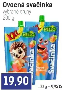 Konzum Hello ovocná svačinka nabídka