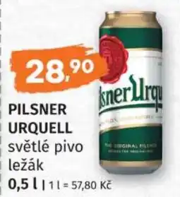 Konzum Pilsner Urquell světlé pivo ležák nabídka