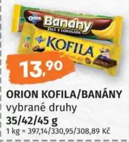 Konzum Orion kofila/banány nabídka