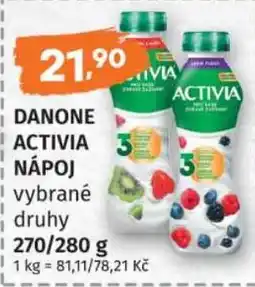 Konzum Danone Activia nápoj vybrané druhy nabídka
