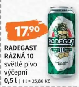 Konzum Radegast různá 10 nabídka