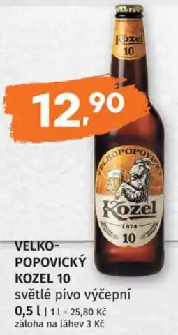 Konzum Kozel velkopopovický 10 nabídka