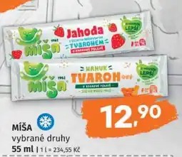 Konzum Míša vybrané druhy nabídka