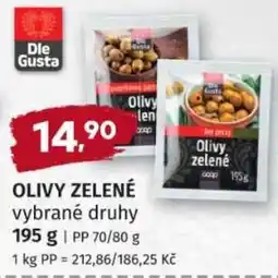 Konzum Die Gusta olivy zelené nabídka