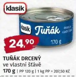 Konzum Klasik tuňák drcený nabídka