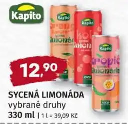 Konzum Kapito sycená limonáda nabídka