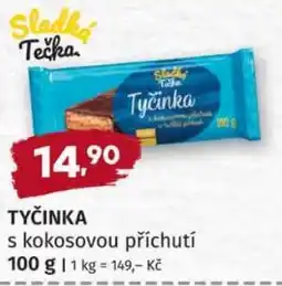 Konzum Sladká Tečka Tyčinka s kokosovou příchutí nabídka