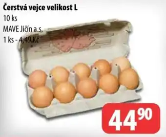 Mave čerstvá vejce velikost L