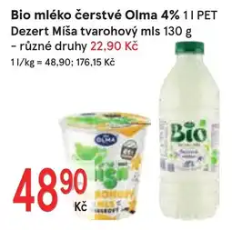 Žabka Olma bio mléko čerstvé 4% nabídka