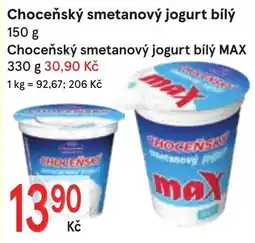 Žabka Chocensky smetanovy jogurt bily max nabídka
