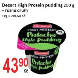 Žabka Chromann high protein pistachio style pudding nabídka