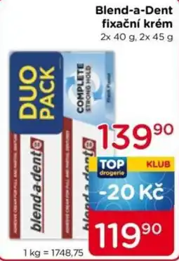 TOP drogerie Blend-a-dent fixační krém nabídka