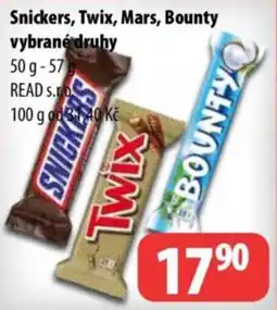 Partner Maloobchodní síť Snickers, Twix, Mars, Bounty nabídka