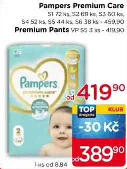 TOP drogerie Pampers premium care nabídka