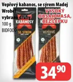 Partner Maloobchodní síť Bidfood vepřový kabanos se sýrem nabídka