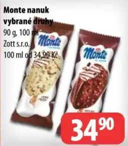 Partner Maloobchodní síť Monte nanuk nabídka