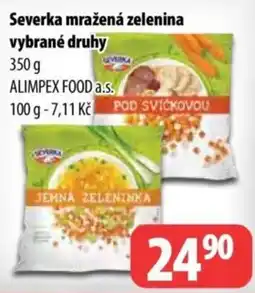 Partner Maloobchodní síť Severka mražená zelenina nabídka