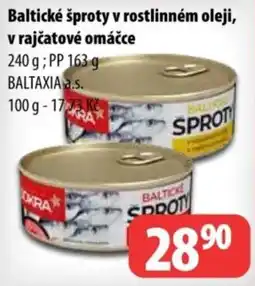 Partner Maloobchodní síť Baltické šproty nabídka
