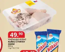 Potraviny CZ Vodňanská drůbež kuřecí čtvrtky zadní nabídka