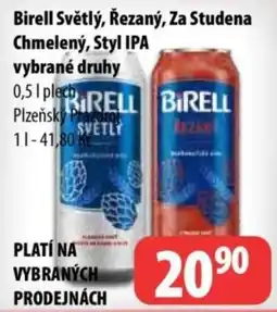 Partner Maloobchodní síť Birell světlý, řezaný, za studena chmelený, styl ipa nabídka