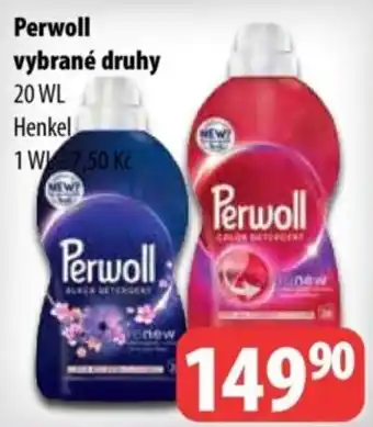 Perwoll vybrané druhy