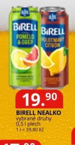 Potraviny CZ Birell nealko nabídka