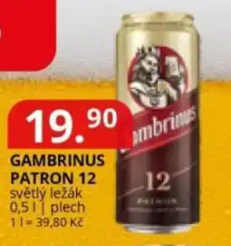 Potraviny CZ Gambrinus patron 12 nabídka