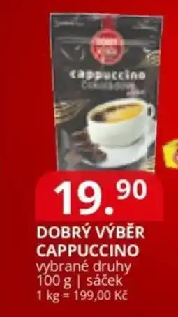 Potraviny CZ Dobrý výběr cappuccino nabídka