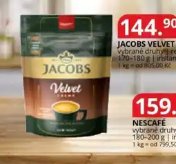 Potraviny CZ Jacobs velvet nabídka