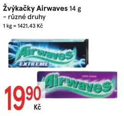 Žabka Airwaves žvýkačky nabídka
