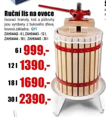 Ruční lis na ovoce
