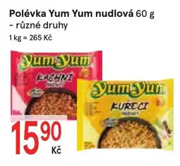 Žabka Yum Yum polévka nudlová nabídka
