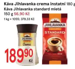 Žabka Jihlavanka káva instatní crema nabídka