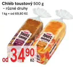 Žabka Cotto toast chlavy nabídka