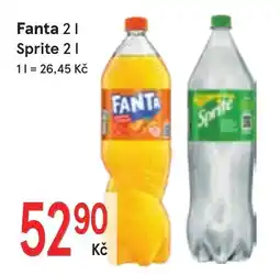 Žabka Fanta Sprite nabídka