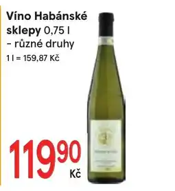 Žabka Víno Habánské nabídka