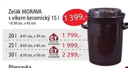 Fortel Zelák MORAVA s víkem keramický 15 l nabídka