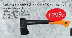 Fortel Fiskars sekera x-serie x18 s univerzální nabídka