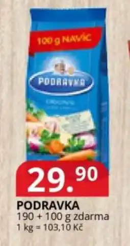 Potraviny CZ Podravka nabídka