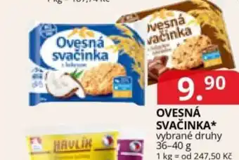 Potraviny CZ Ovesná svačinka nabídka
