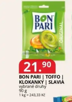 Potraviny CZ Bon pari toffo klokanky slavia nabídka