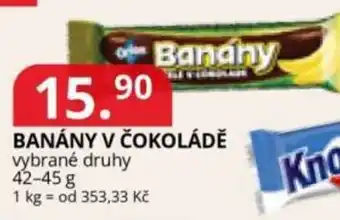 Potraviny CZ Banány v čokoládě nabídka