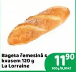 Brněnka La Lorraine Bageta řemeslná s kvasem nabídka
