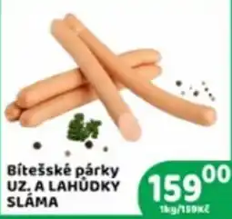 Brněnka Sláma Bítešské párky UZ. A LAHŮDKY nabídka
