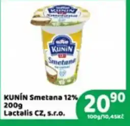 Brněnka Kunín Smetana 12% nabídka
