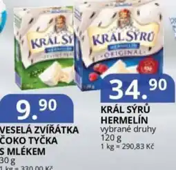 Potraviny CZ Král sýrů hermelín nabídka